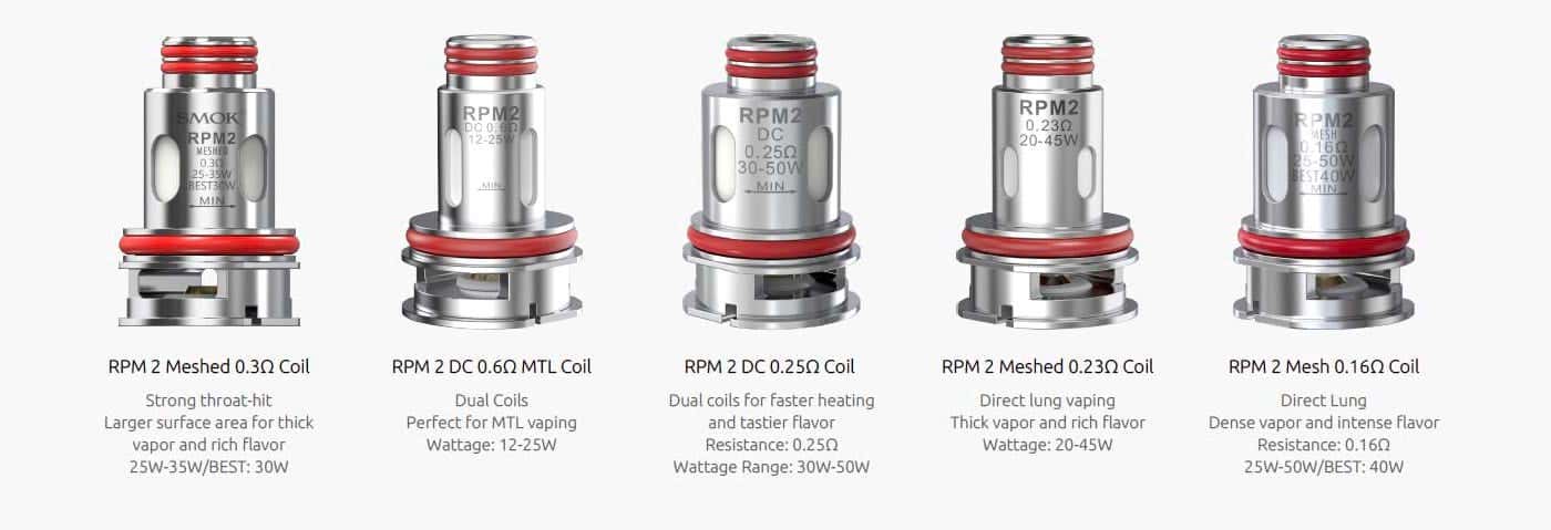 Smok RPM 2 Replacement Coils - 5 available options