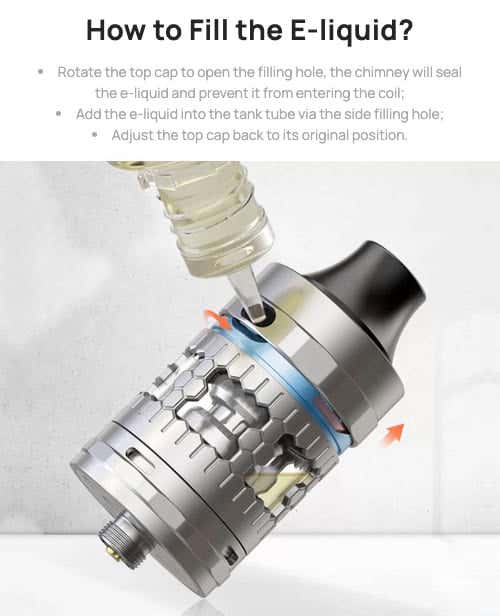 Aspire Atlantis GT Tank - How to fill the e-liquid?