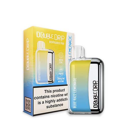 Double Drip Disposable Pod Vape Kit 20mg (2%) - Blue Razz Lemonade