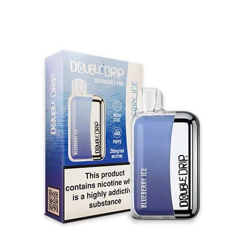 Double Drip Disposable Pod Vape Kit 20mg (2%) - Blueberry Ice