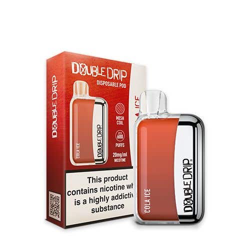 Double Drip Disposable Pod Vape Kit 20mg (2%) - Cola Ice