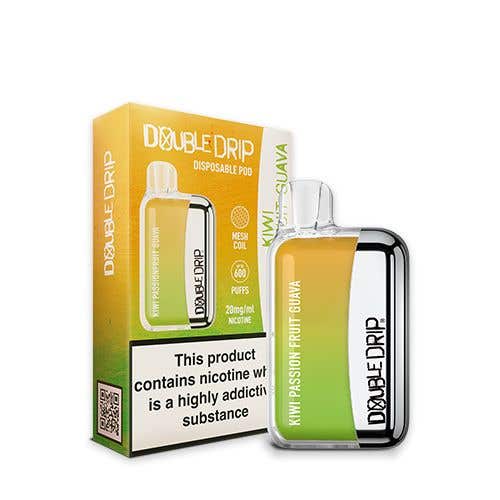 Double Drip Disposable Pod Vape Kit 20mg (2%) - Kiwi Passion Fruit Guava