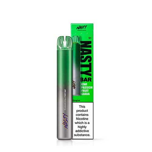 Nasty Bar Kiwi Passion Fruit Guava Disposable Vape Kit