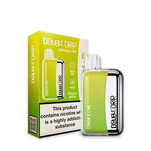 Double Drip Disposable Pod Vape Kit 20mg (2%) - Lemon & Lime