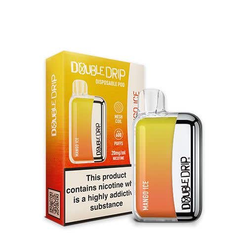 Double Drip Disposable Pod Vape Kit 20mg (2%) - Mango Ice