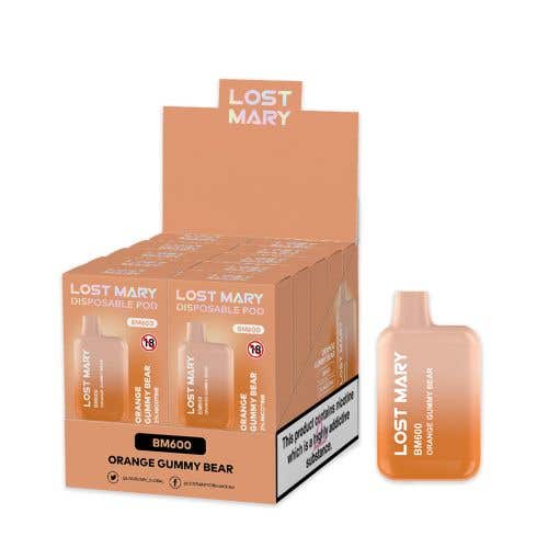 Lost Mary BM600 2% 10 Pack Disposable - Orange Gummy Bear