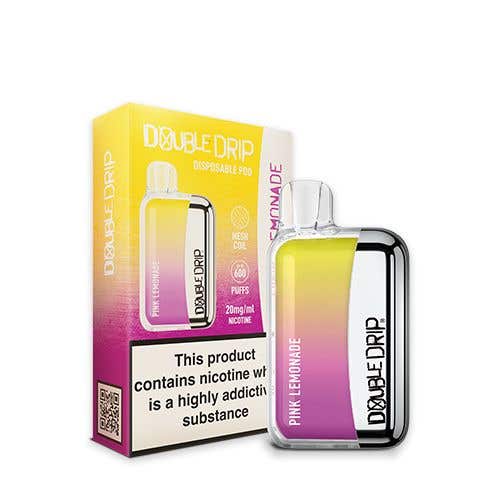 Double Drip Disposable Pod Vape Kit 20mg (2%) - Pink Lemonade