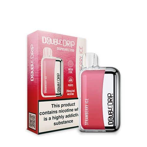 Double Drip Disposable Pod Vape Kit 20mg (2%) - Strawberry Ice