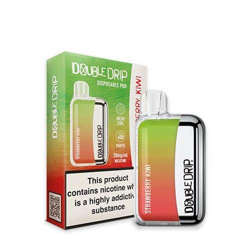 Double Drip Disposable Pod Vape Kit 20mg (2%) - Strawberry Kiwi