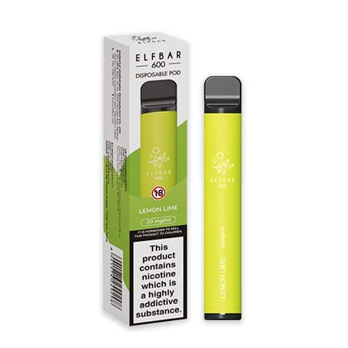 Elf Bar 600 Disposable Vape Kit Lemon Lime